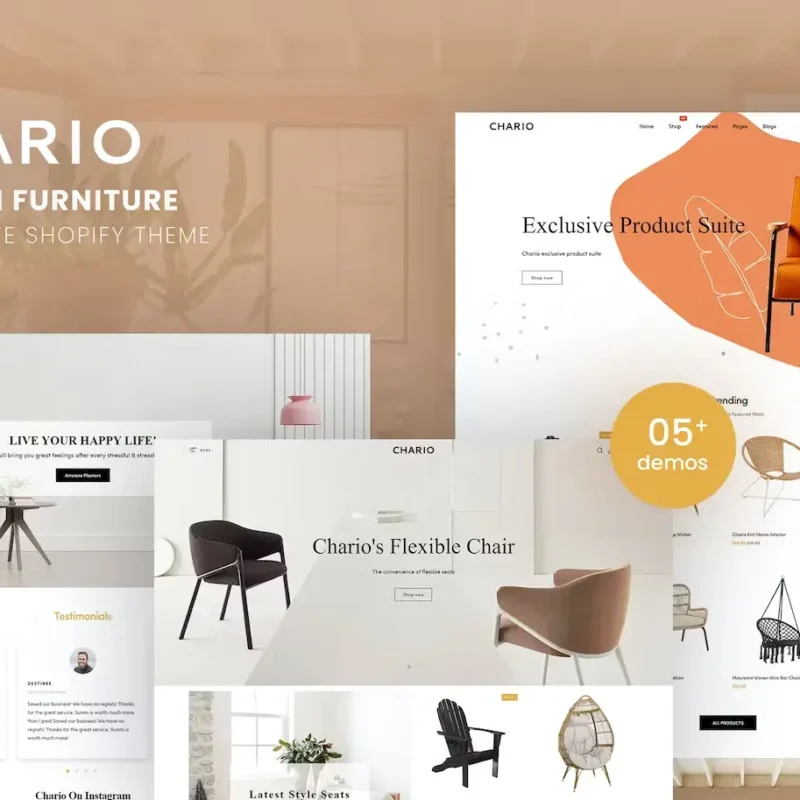 Chario - Modern Furniture Responsive Shopify Theme