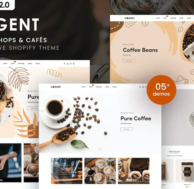 Cogent - Coffee Shops & Cafés Shopify 2.0 Theme