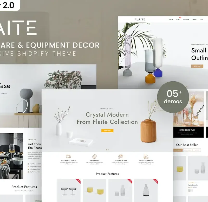 Flaite - Glassware & Equipment Decor Shopify Theme