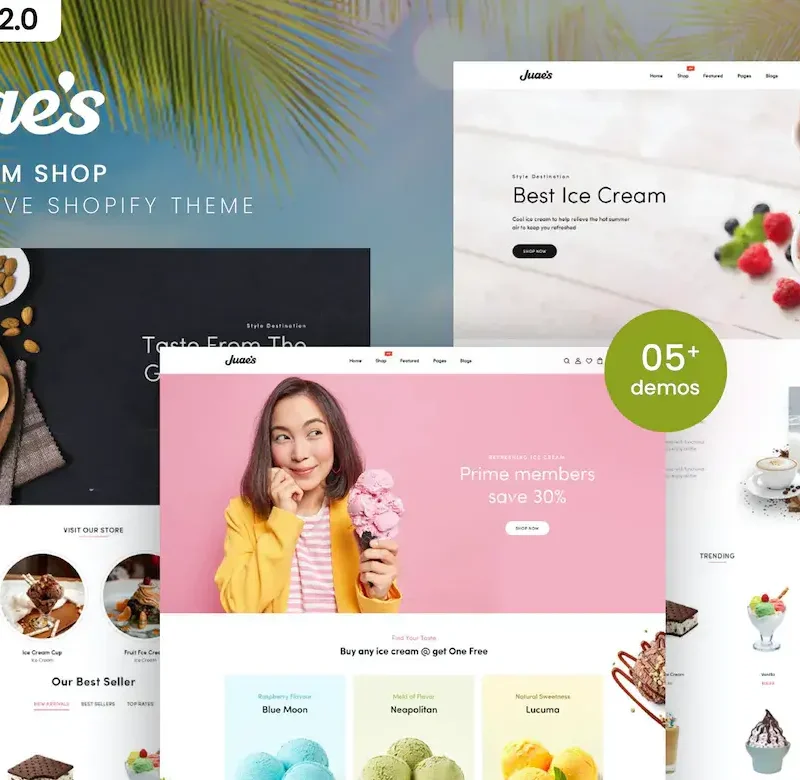 Juaes - Ice Cream Shop Responsive Shopify Theme