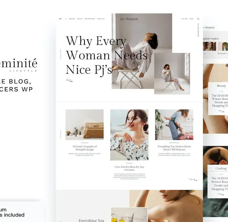 LaFeminite - theme wordpress blog cá nhân