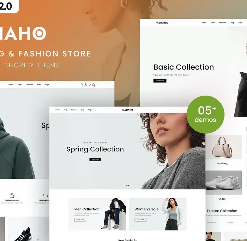 Fashaho - Clothing & Fashion Shopify 2.0 Theme