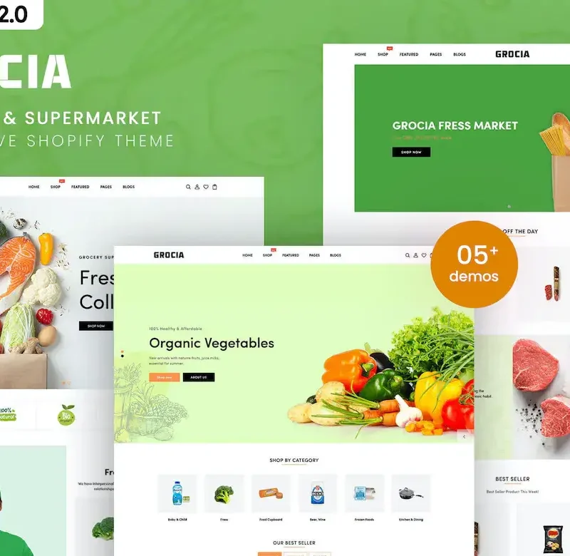 Grocia - Grocery & Supermarket Shopify 2.0 Theme