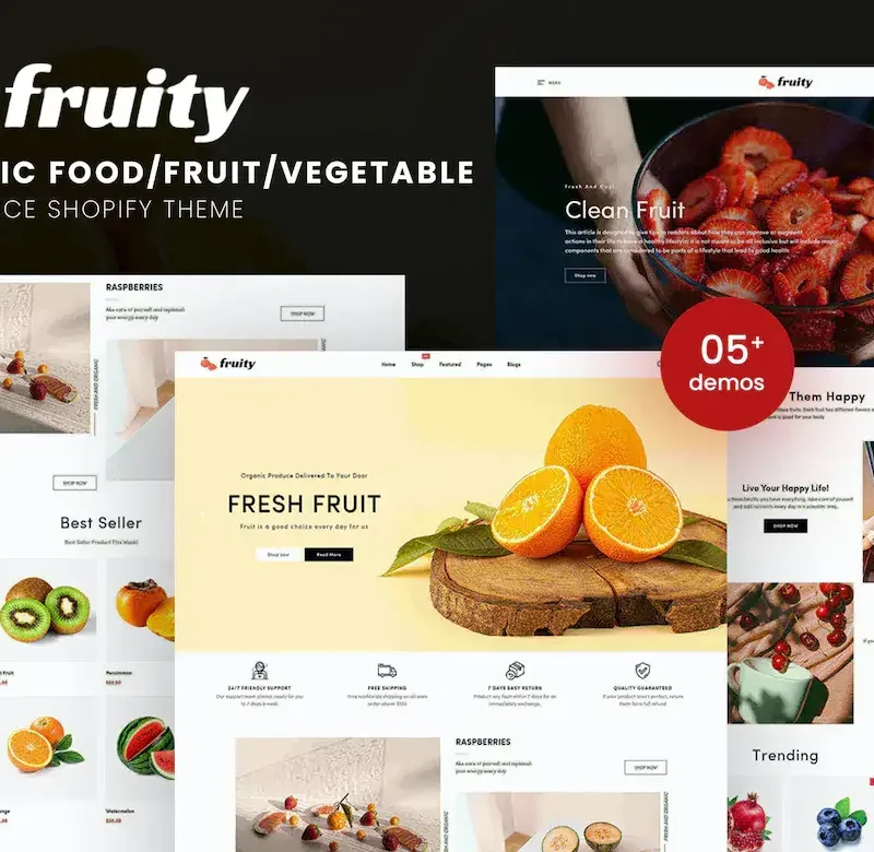 FruityFlavor - Organic Food e-Commerce Shopify