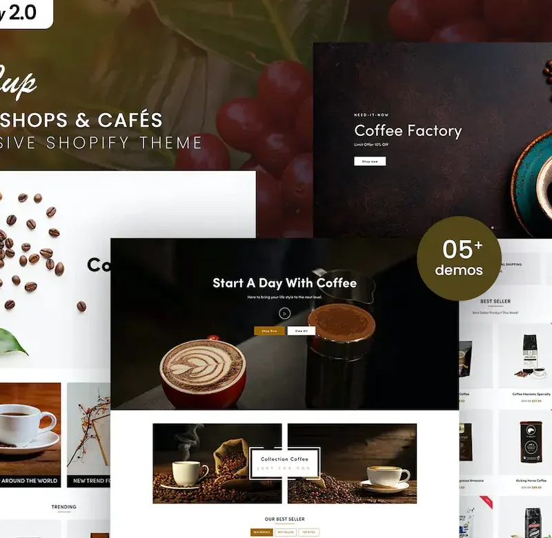 FeeCup - Coffee Shops and Cafés Shopify Theme