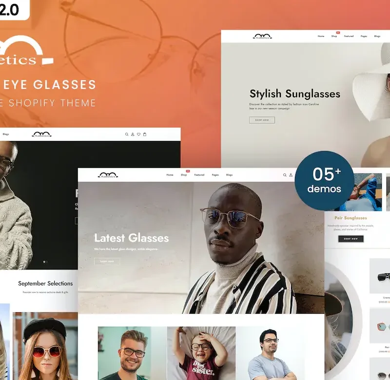 Asthetics - Modern Eye Glasses Shopify Theme