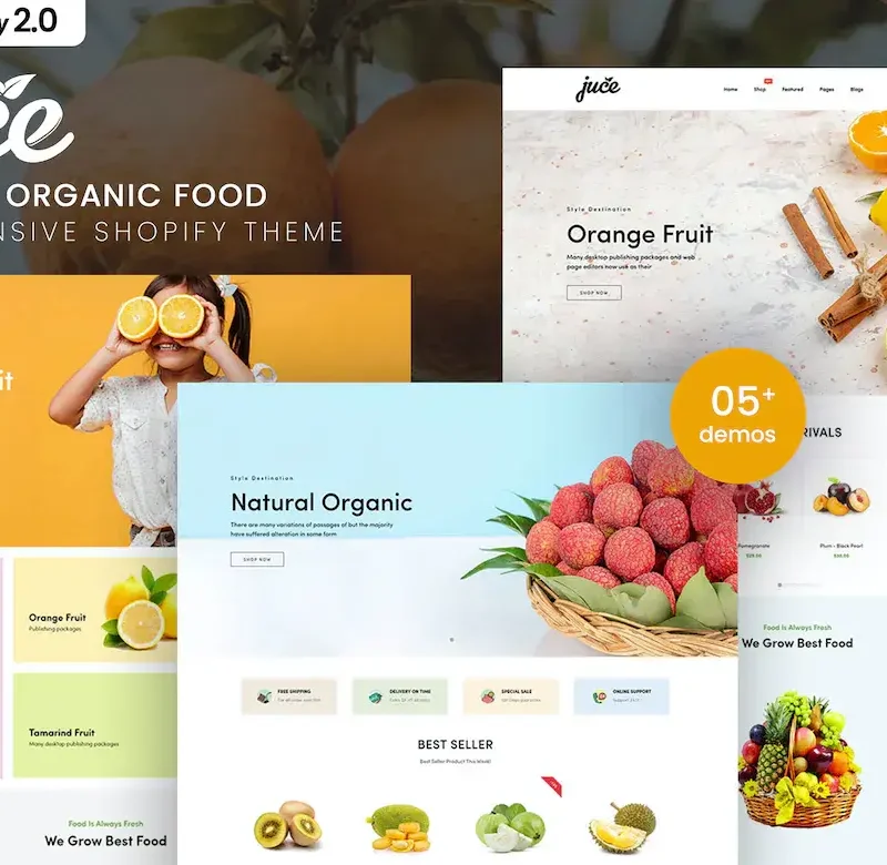 Juce - Fruits Organic Food Shopify Theme