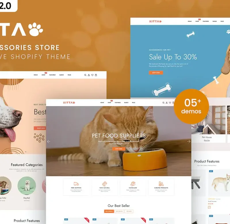 Kitta - Pet Accessories Store Shopify 2.0 Theme