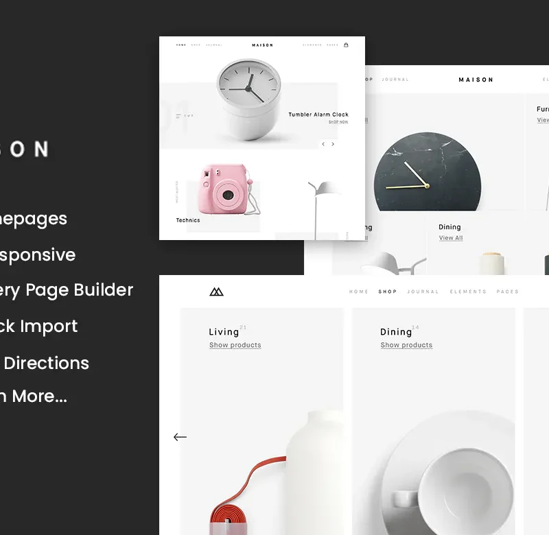 Maison - Minimalist eCommerce WordPress Theme (Gutenberg )