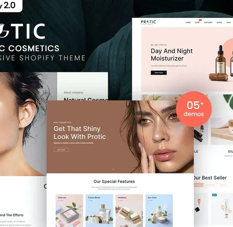 Protic - Organic Cosmetics Shopify Theme