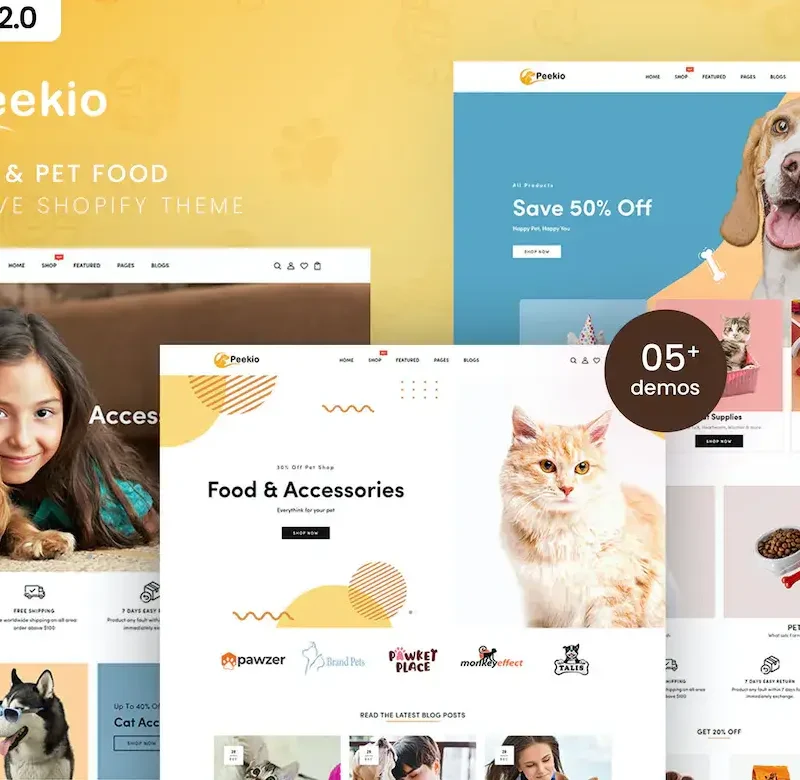 Peekio - Pet Shop & Pet Food Shopify Theme