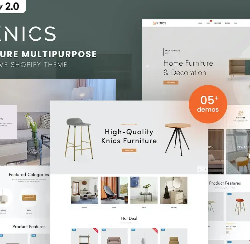Knics - Furniture Multipurpose Shopify Theme