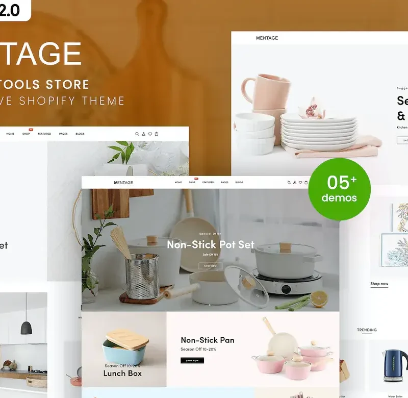 Mentage - Kitchen Tools Responsive Shopify Theme