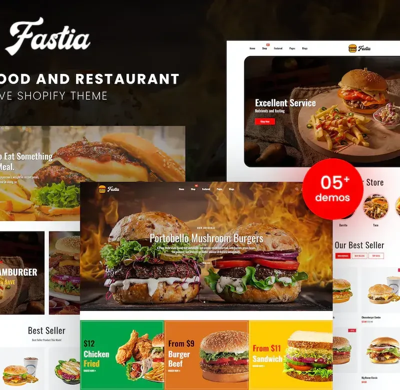 Fastia - Fast Food & Restaurant Shopify Theme