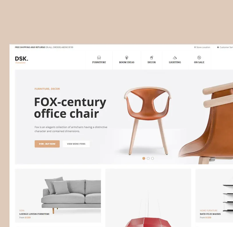 DSK - Furniture Store WooCommerce WordPress Theme | Theme bán hàng nội thất cao cấp