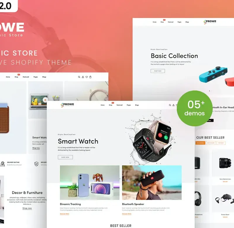 Prowe - Electronic Store Responsive Shopify Theme