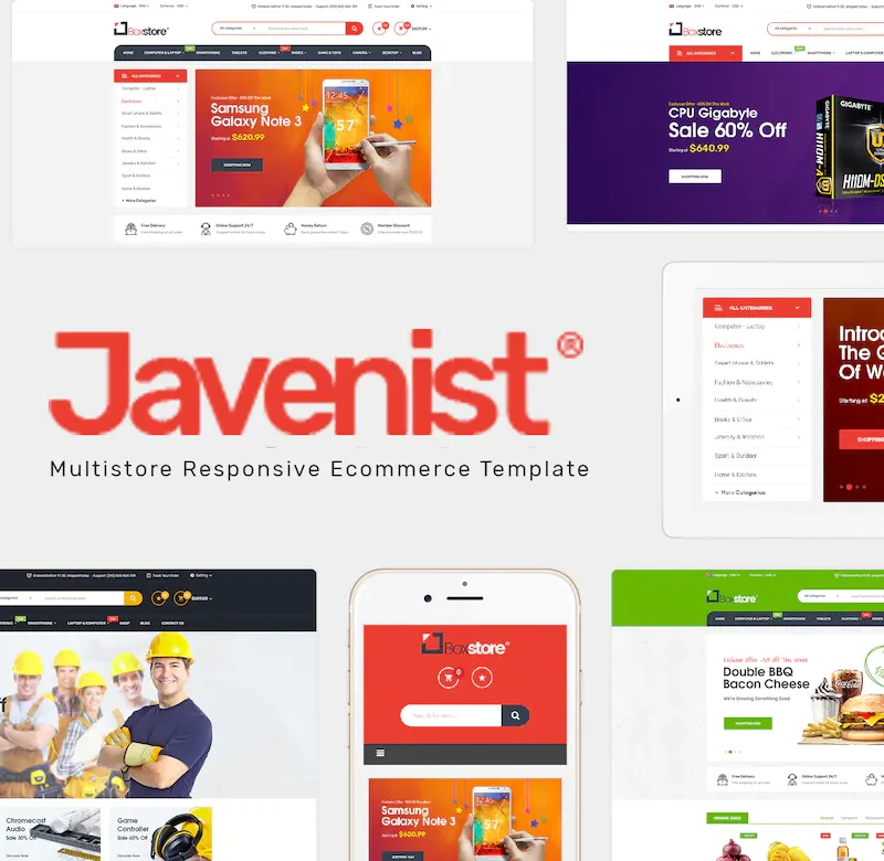 Javenist - Multipurpose eCommerce WordPress Theme (WPBakery Page)