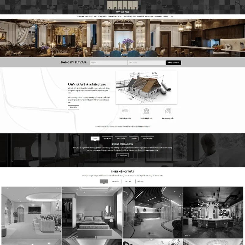 Website kiến trúc - thiết kế nhà ở 03