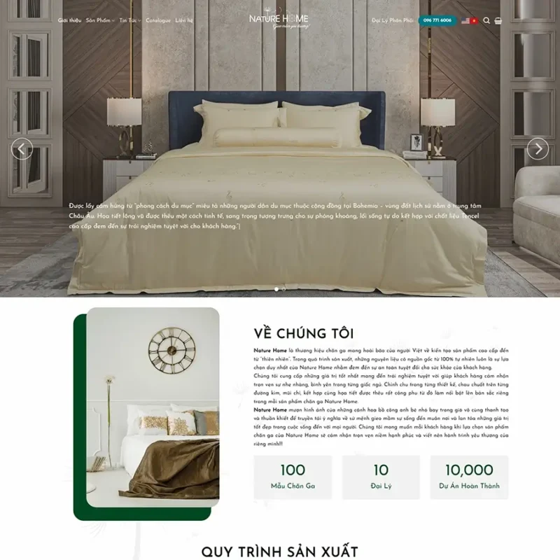 Mẫu thiết kế website bán hàng chăn - ga - gối - đệm 12 | Shopcode.vn