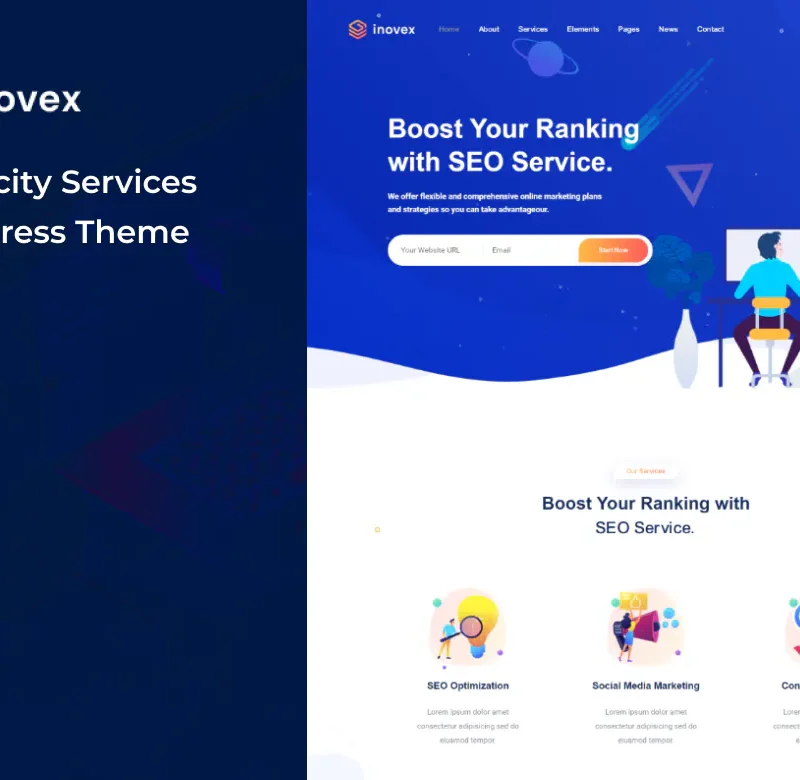 Inovex - SEO & Marketing Agency WordPress Theme ( Free Download)