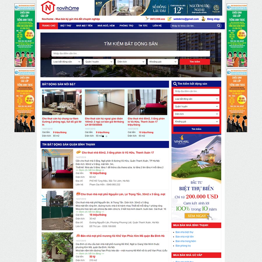 Theme WordPress bất động sản 38 1 Theme WordPress bất động sản 38 - Chợ Webs