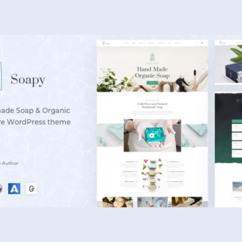Soapy - Handmade & Organic Skincare WordPress