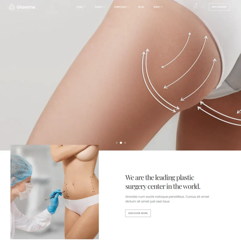 GlowME - Cosmetic & Plastic Surgery WordPress