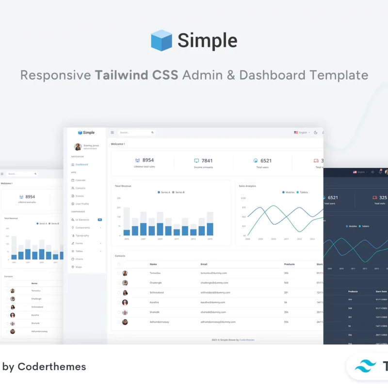 Simple - Tailwind CSS Admin & Dashboard Template