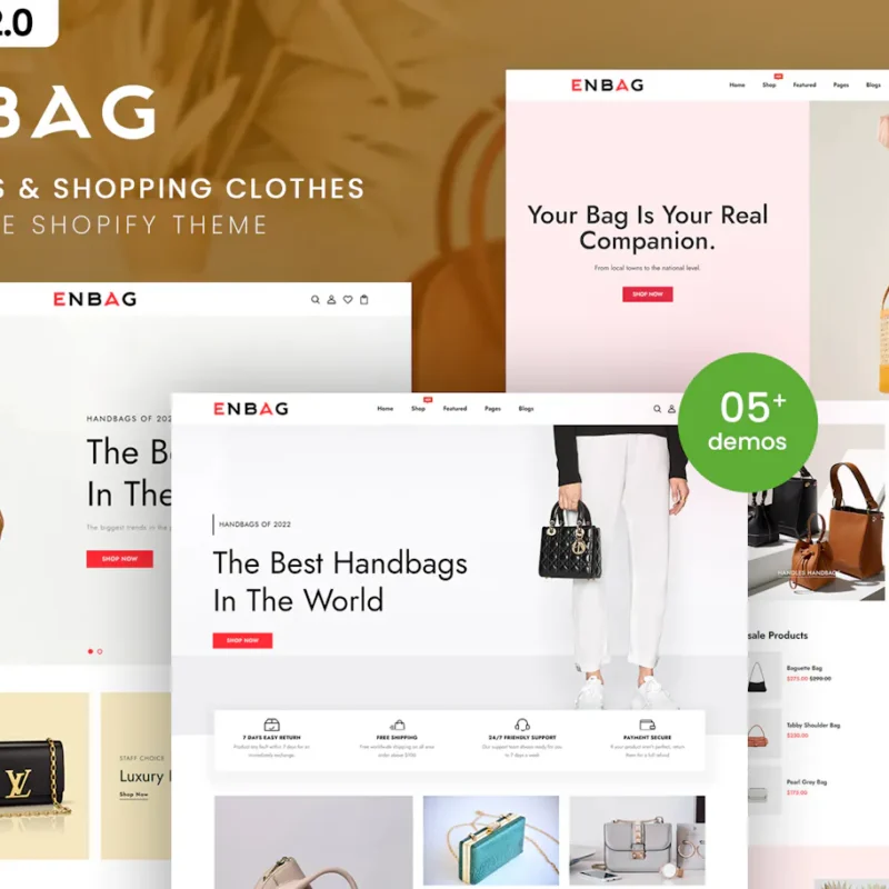 Enbag - Handbags & Clothes Shopify 2.0 Theme