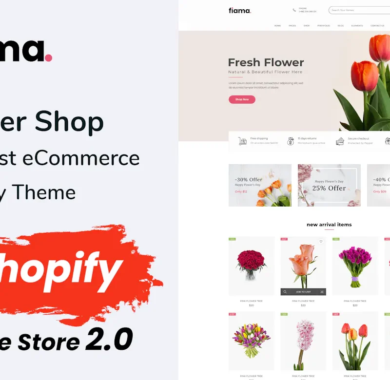 Fiama - Flower Shop Shopify Theme OS 2.0