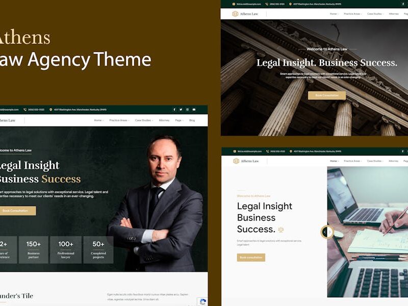 Law Agency WordPress Theme - Athens