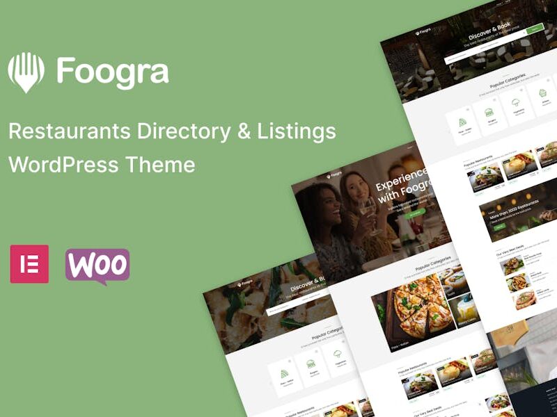 Foogra - Restaurants Listings WordPres Theme