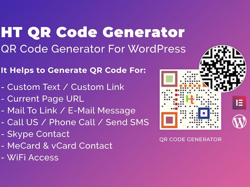 HT QR Code Generator for WordPress