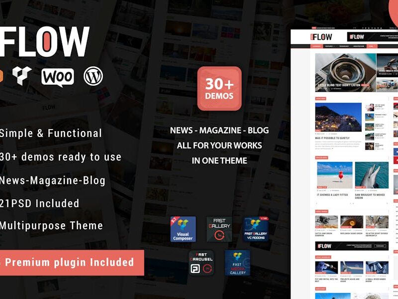 Flow News - Magazine and Blog WordPress Theme