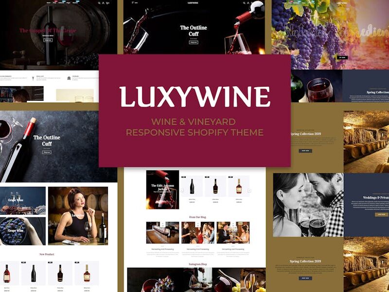 Luxywine - Wine & Vineyard Shopify Theme