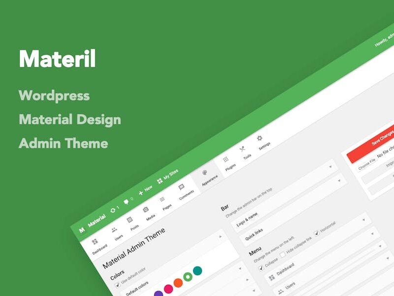 Materil - WordPress Material Design Admin Theme