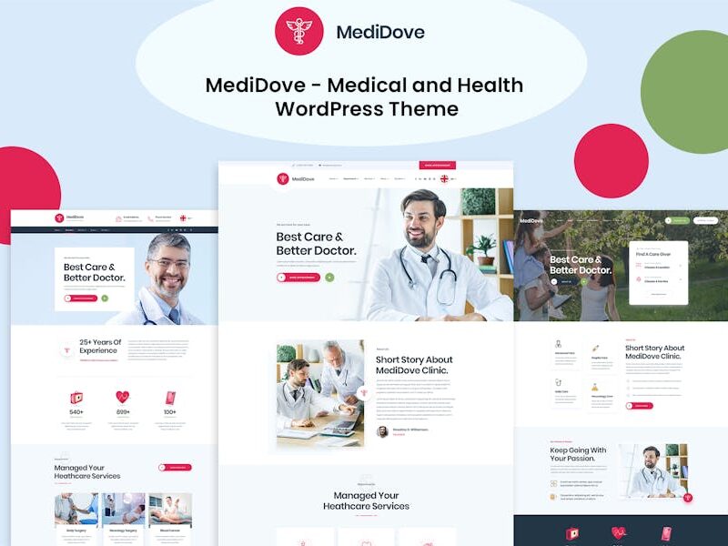 MediDove - Medical and Health WordPress Theme