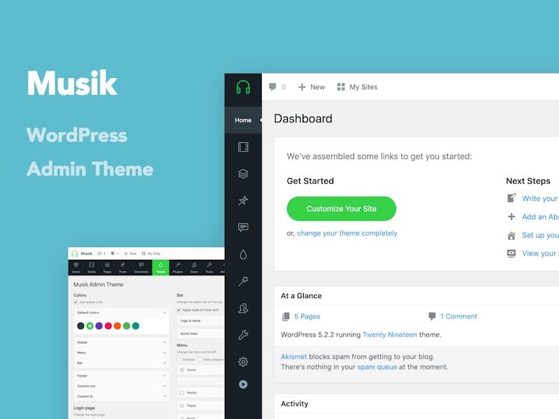 Musik - WordPress Admin Theme