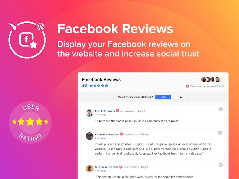 WordPress Facebook Reviews Plugin