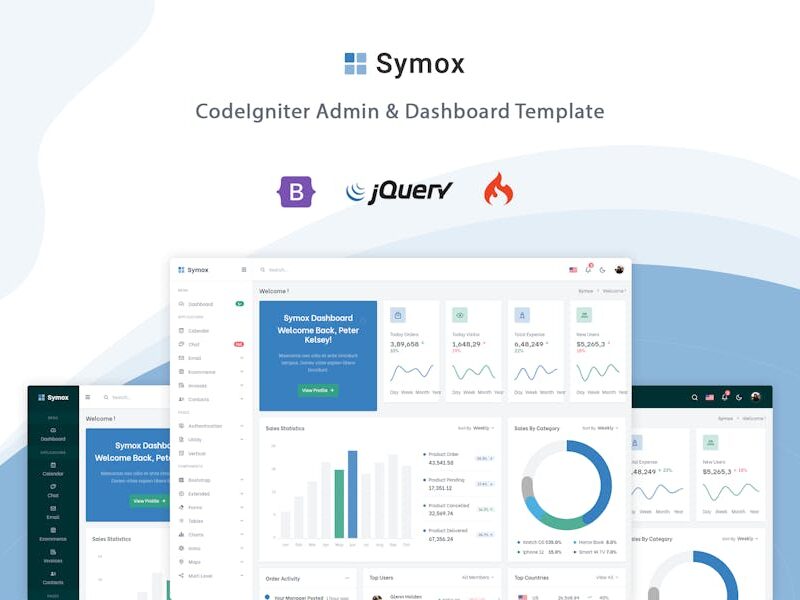 Symox - Codeigniter Admin & Dashboard Template