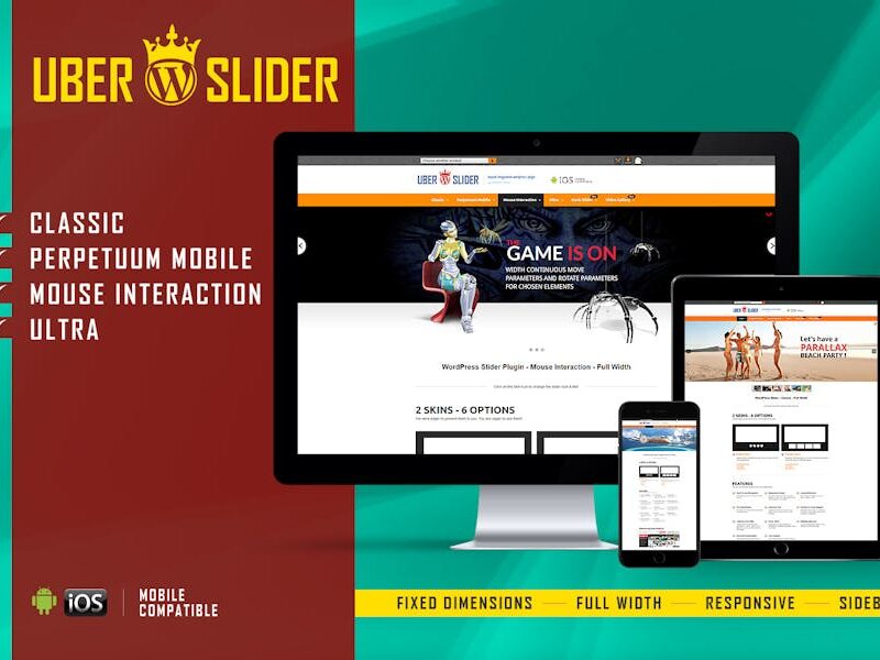 UberSlider - Layer Slider WordPress Plugin