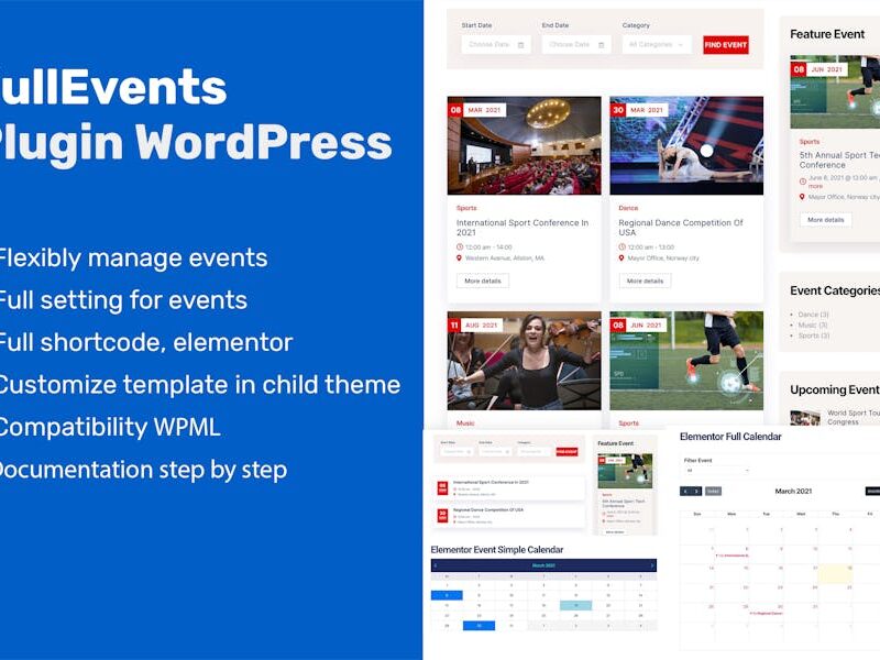 Event Plugin WordPress - FullEvents