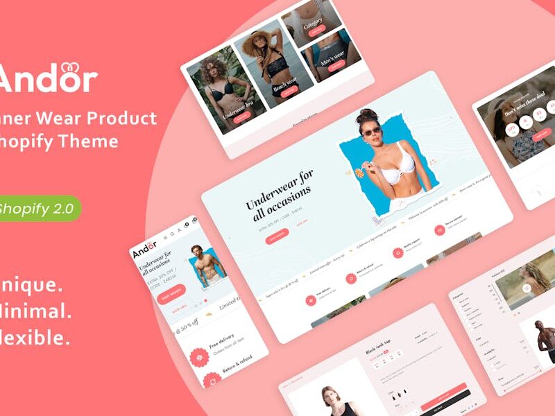 Andor - Inner Wear Product Shopify Theme
