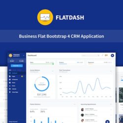 FlatDash – Business CRM Dashboard Application