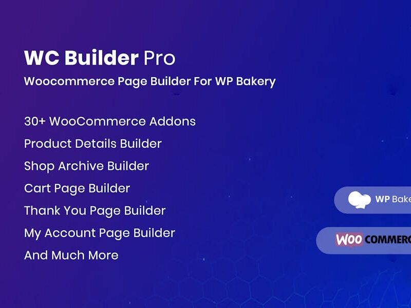 WC Builder Pro – WooCommerce Page Builder for WPBa