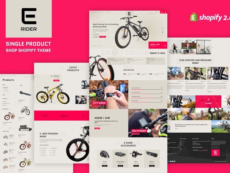 Ezyrider - Single Product Shop Shopify Theme