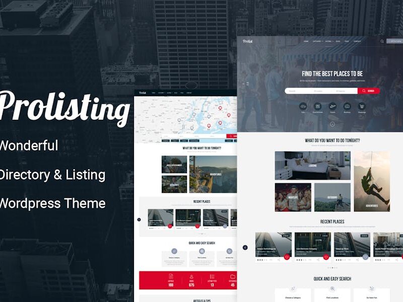 Prolisting - Directory Listing WordPress Theme