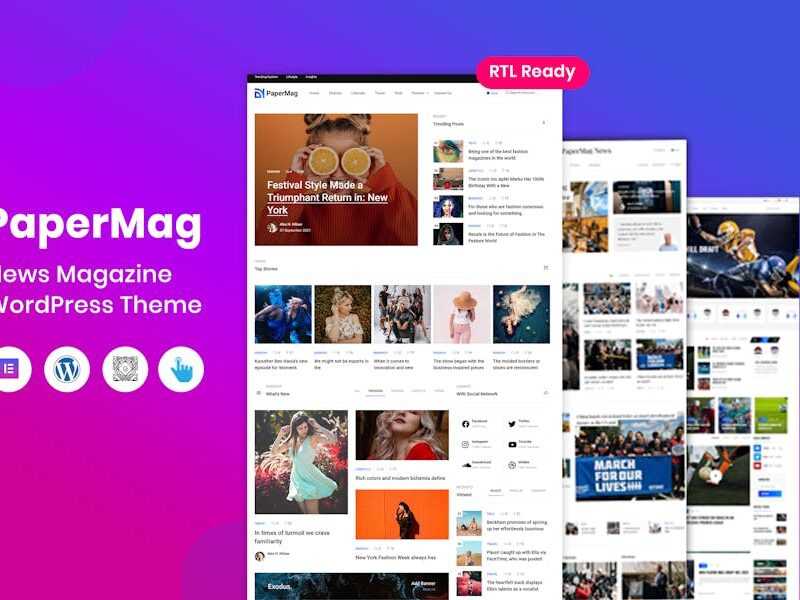 PaperMag - News Magazine WordPress Theme