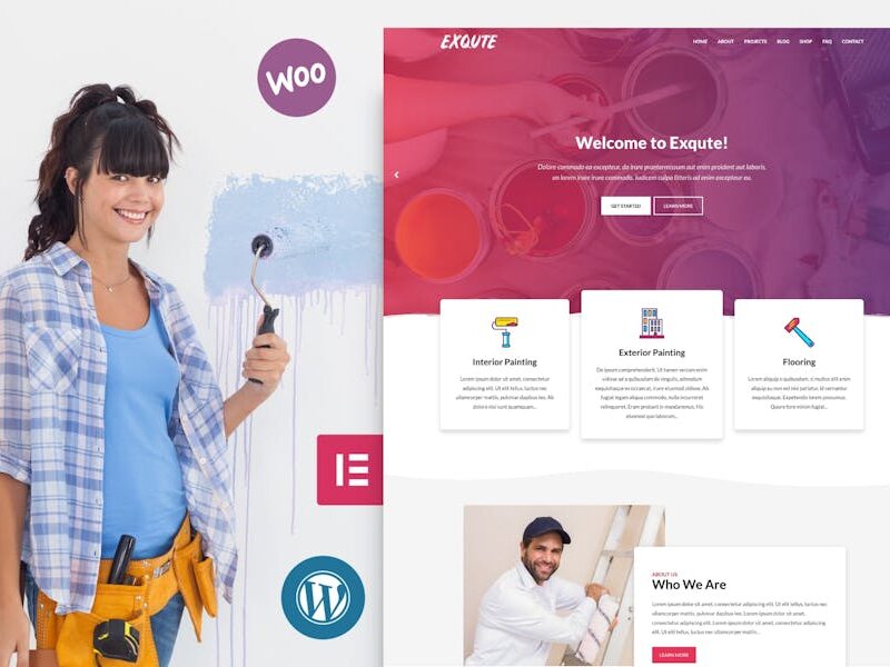 Exqute - Painting Company WordPress Theme