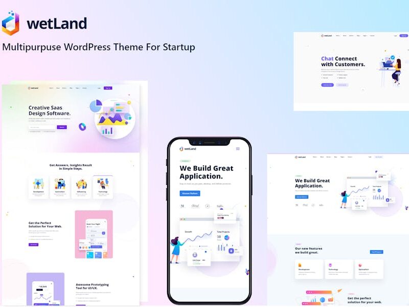 Wetland - MultiPurpose WordPress Theme for Startup